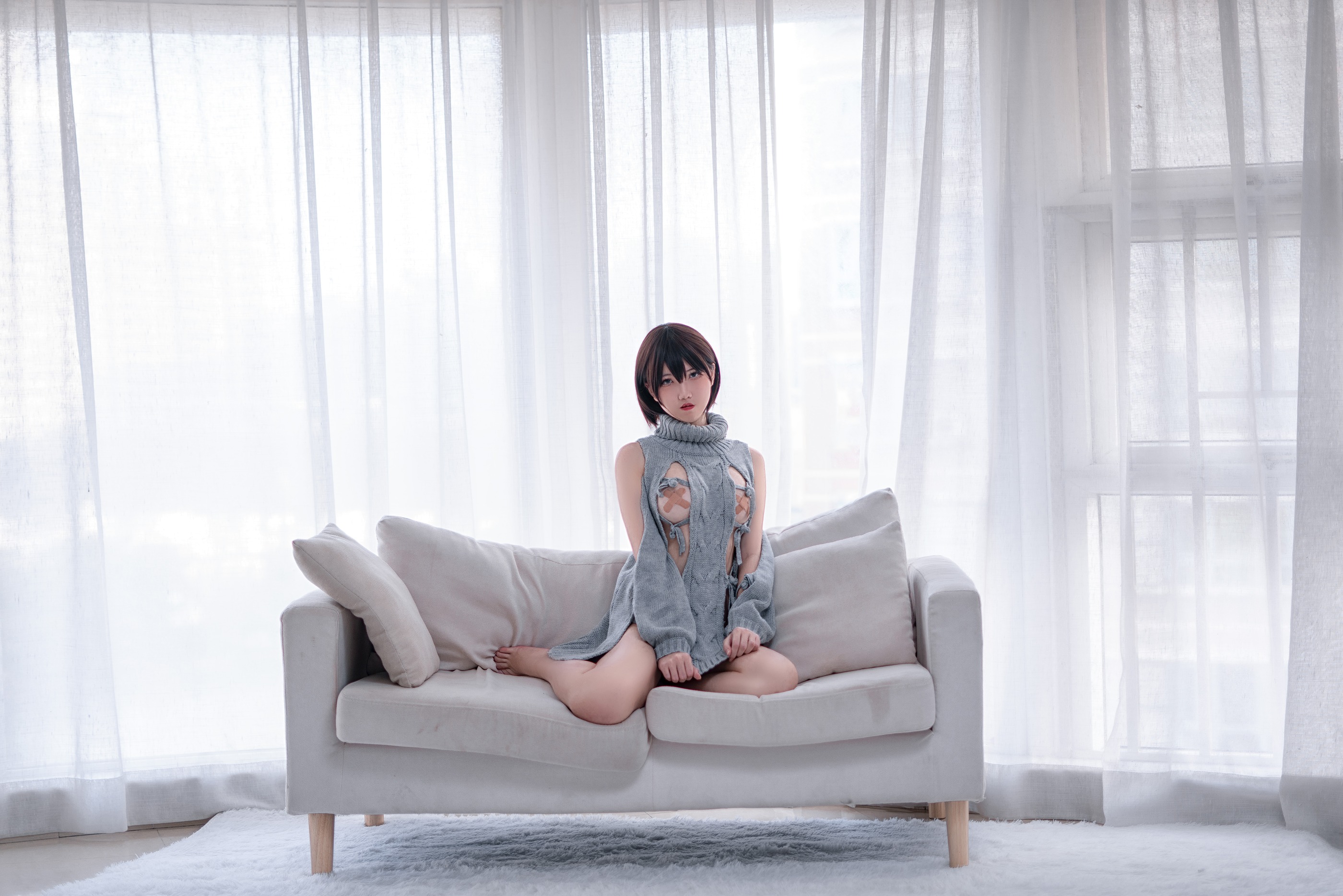 图片[1]-阿薰kaOri – NO.001 露背毛衣 [20P]-XikXak